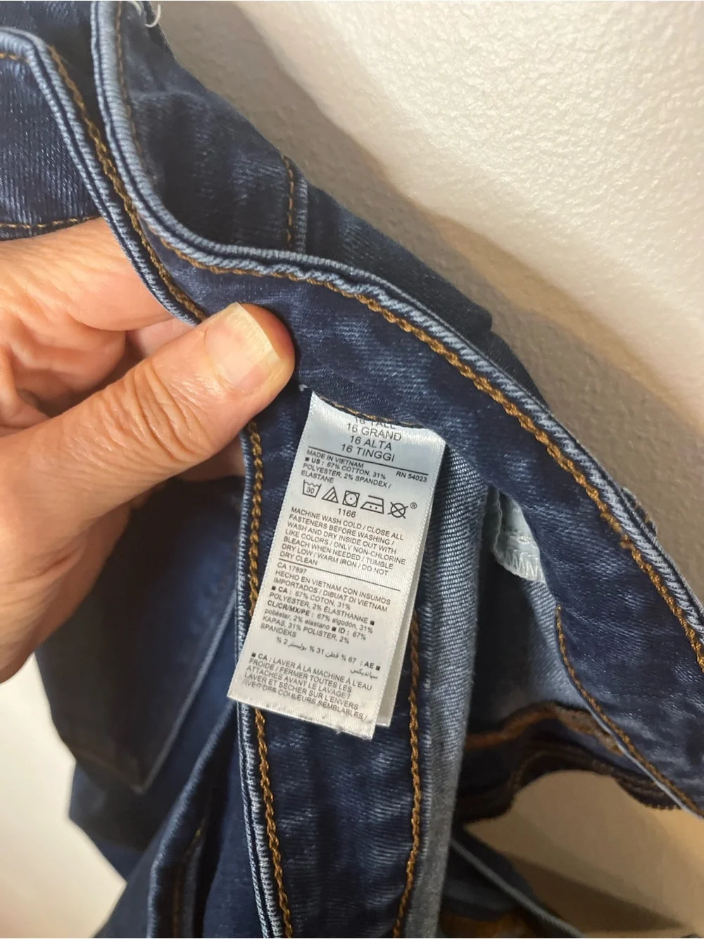 Old Navy Women's Dark Blue Mid-Rise Kicker Boot-Cut Jeans